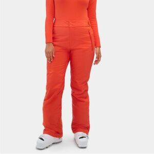 Vibrant Orange Women's Flare Ski Pants